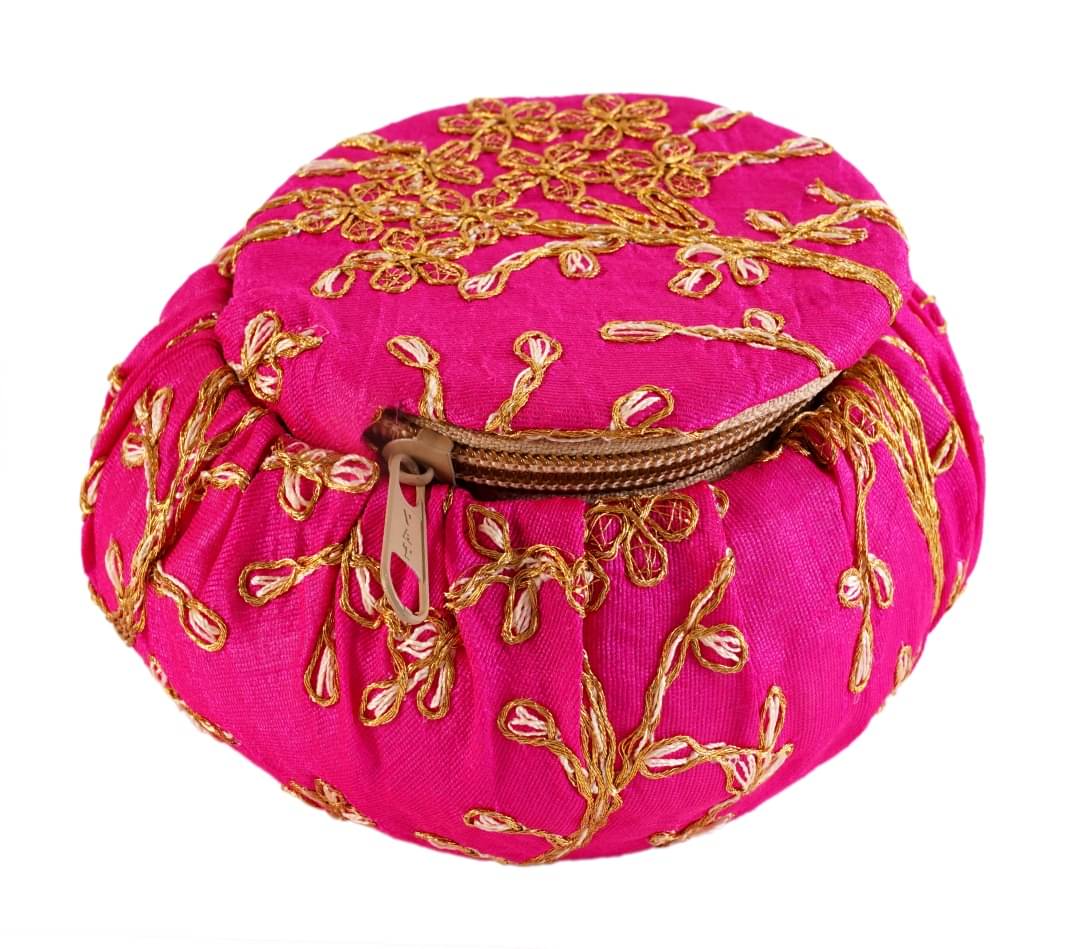     			Apratim Pink Fabric Potli