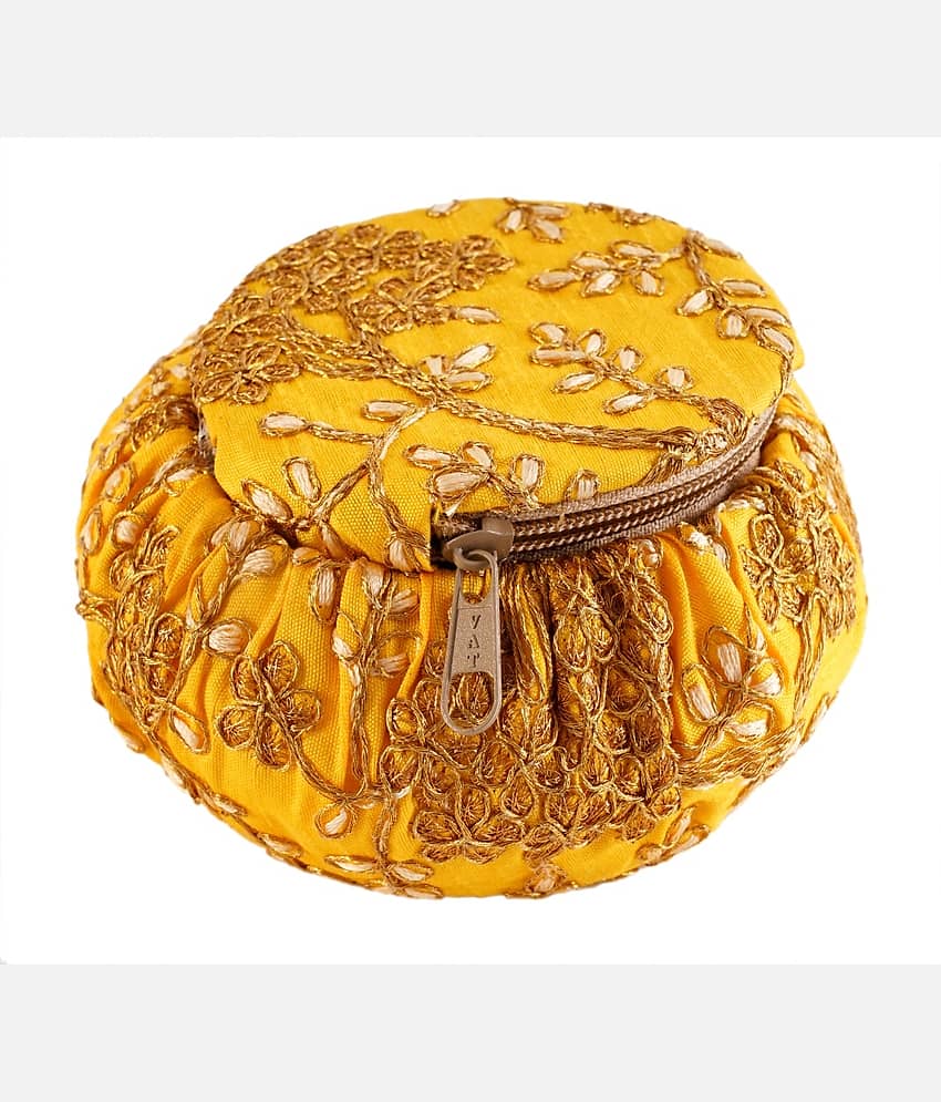Apratim Yellow Fabric Potli - Handbags | Buy online on ZillyBuy