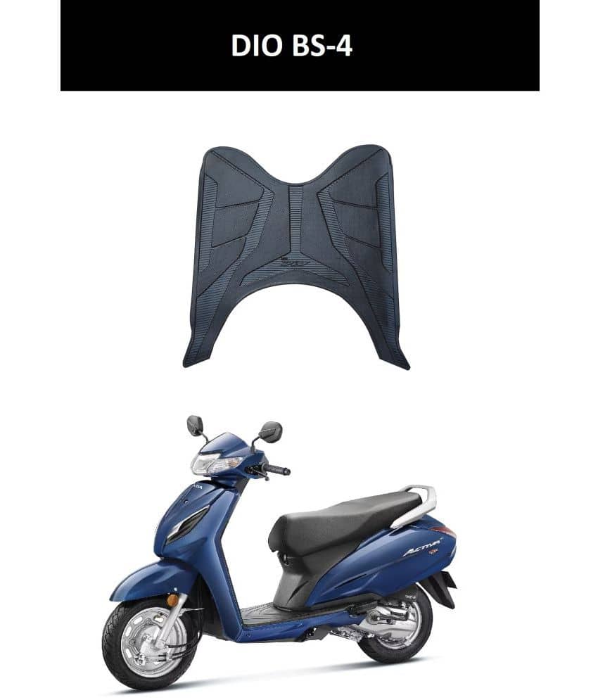Autoxygen Anti skid Scooter/Scooty Foot Mat Rubber Floor Mat Accessories for Honda Dio BS-4