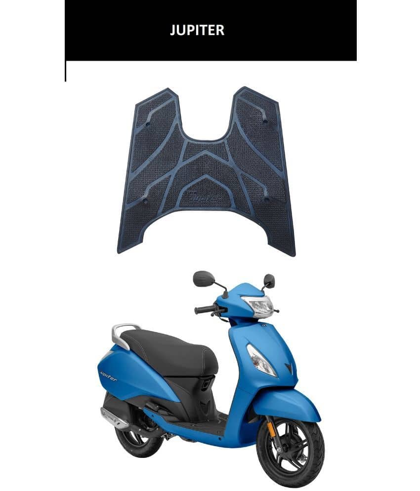 Autoxygen Anti skid Scooter/Scooty Foot Mat Rubber Floor Mat Accessories for TVS Jupiter