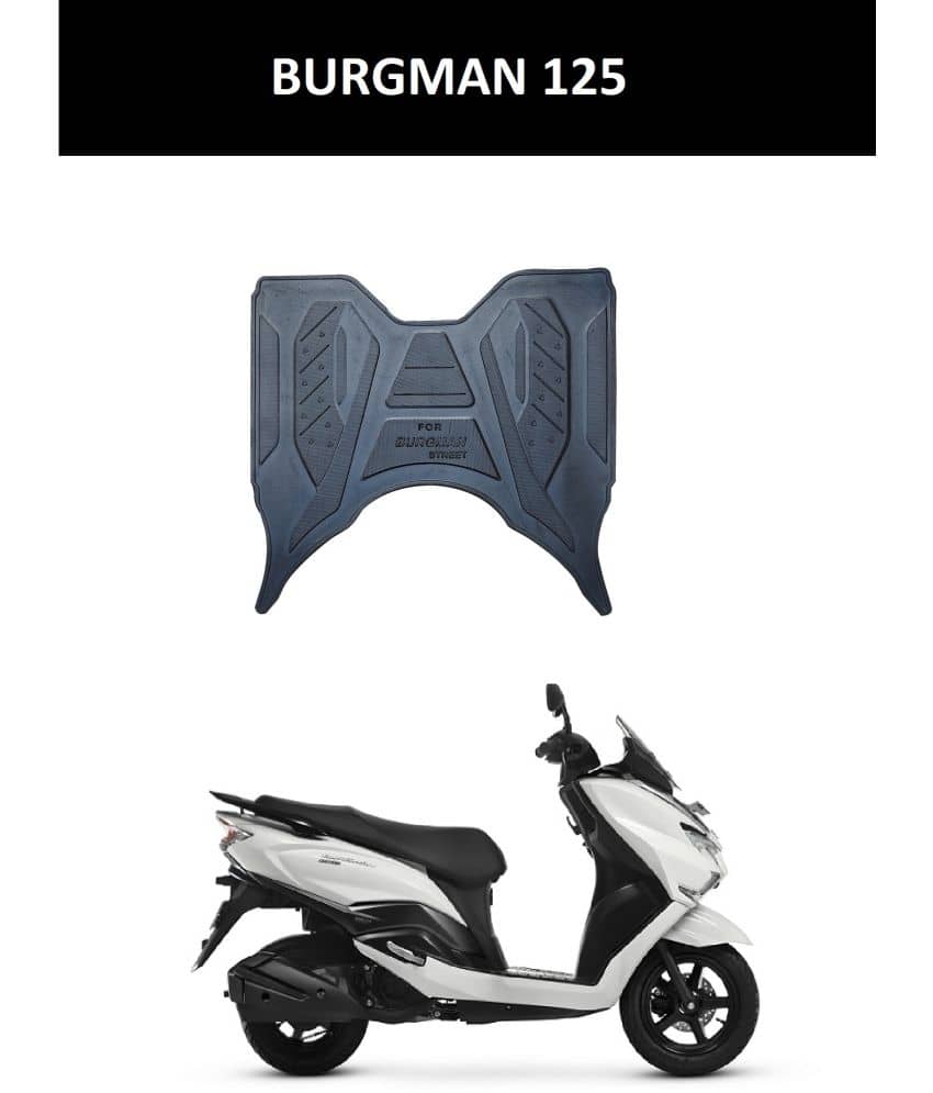 Autoxygen Anti skid Scooter/Scooty Foot Mat Rubber Floor Mat Accessories for Suzuki Burgman