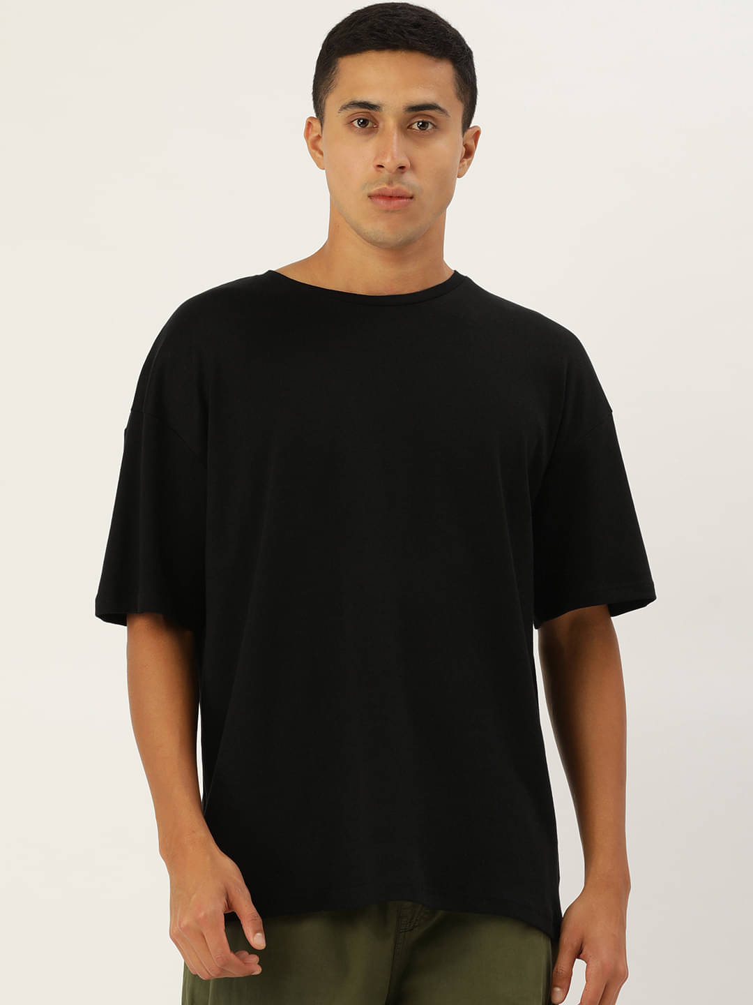     			Bene Kleed Men Drop-Shoulder Sleeves Pure Cotton Oversized T-shirt