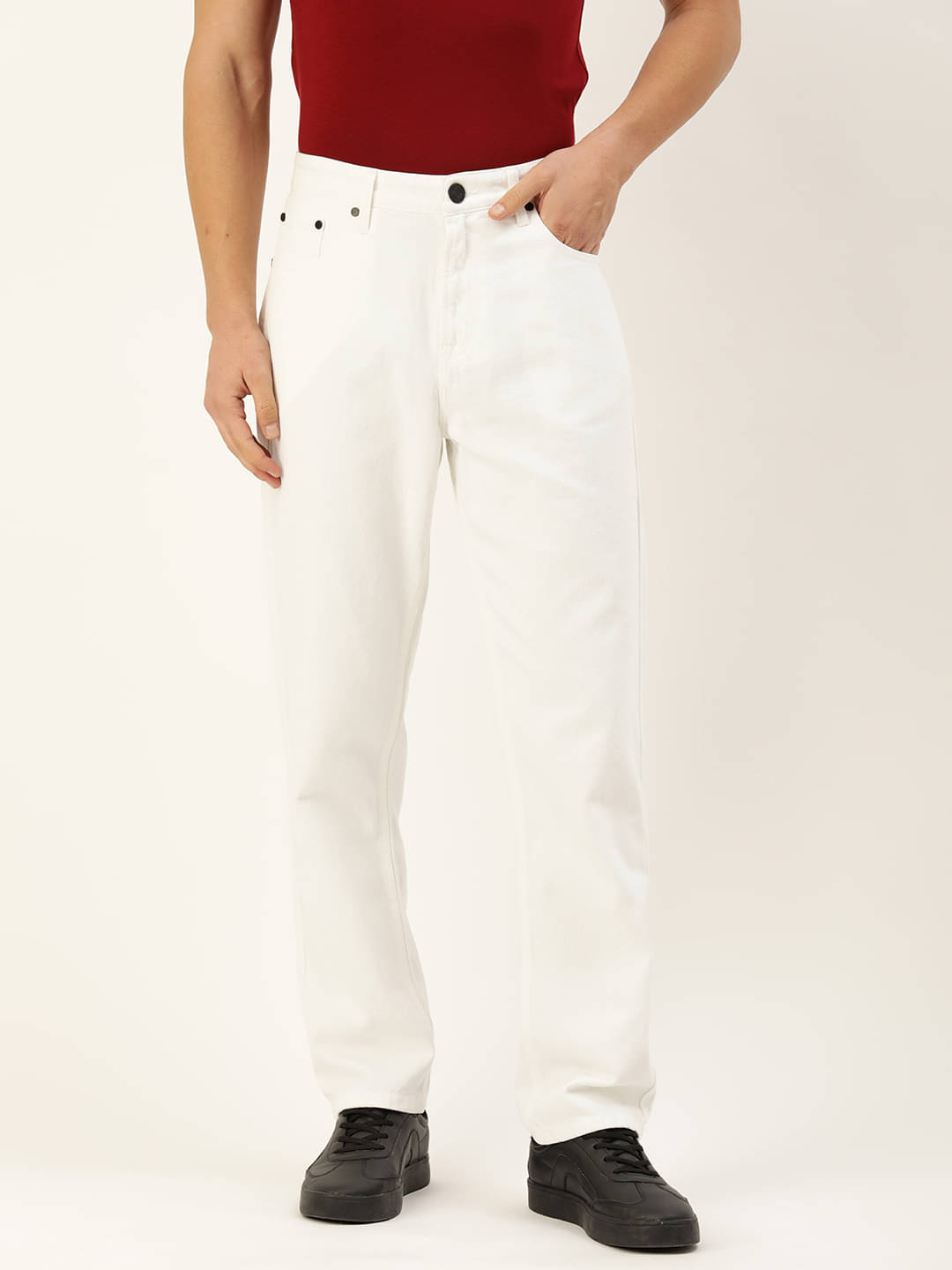 Bene Kleed Men Mid-Rise Straight Fit Jeans Bene Kleed Men Mid-Rise Straight Fit Jeans