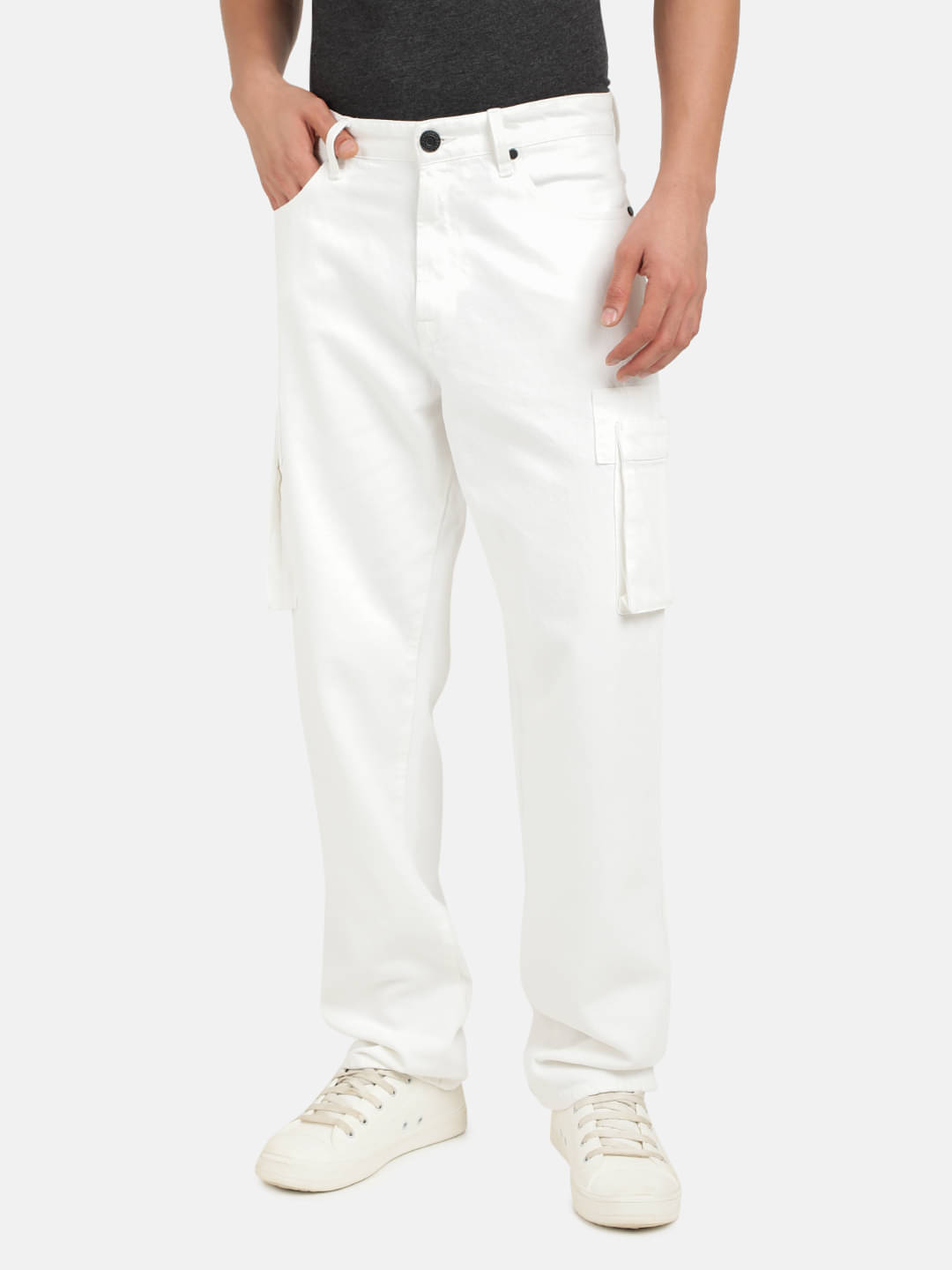     			Bene Kleed Regular Fit Basic Men's Jeans - White ( Pack of 1 )