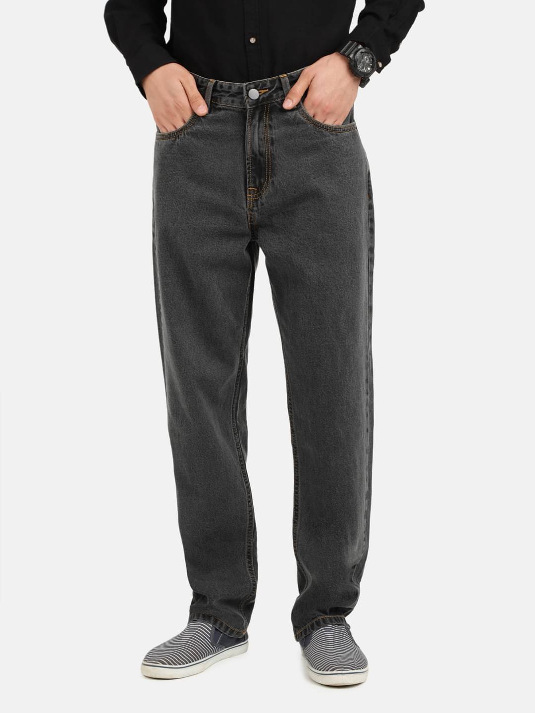 Bene Kleed Regular Fit Basic Men's Jeans - Grey ( Pack of 1 ) Bene Kleed Regular Fit Basic Men's Jeans - Grey ( Pack of 1 )
