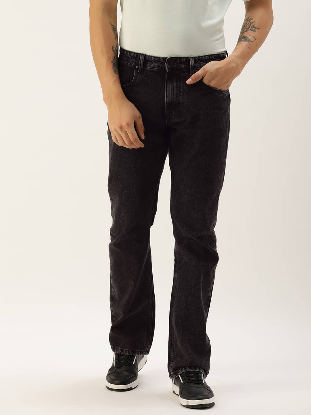 Bene Kleed Regular Fit Bootcut Men's Jeans - Black ( Pack of 1 ) - Jeans | Buy online on ZillyBuy