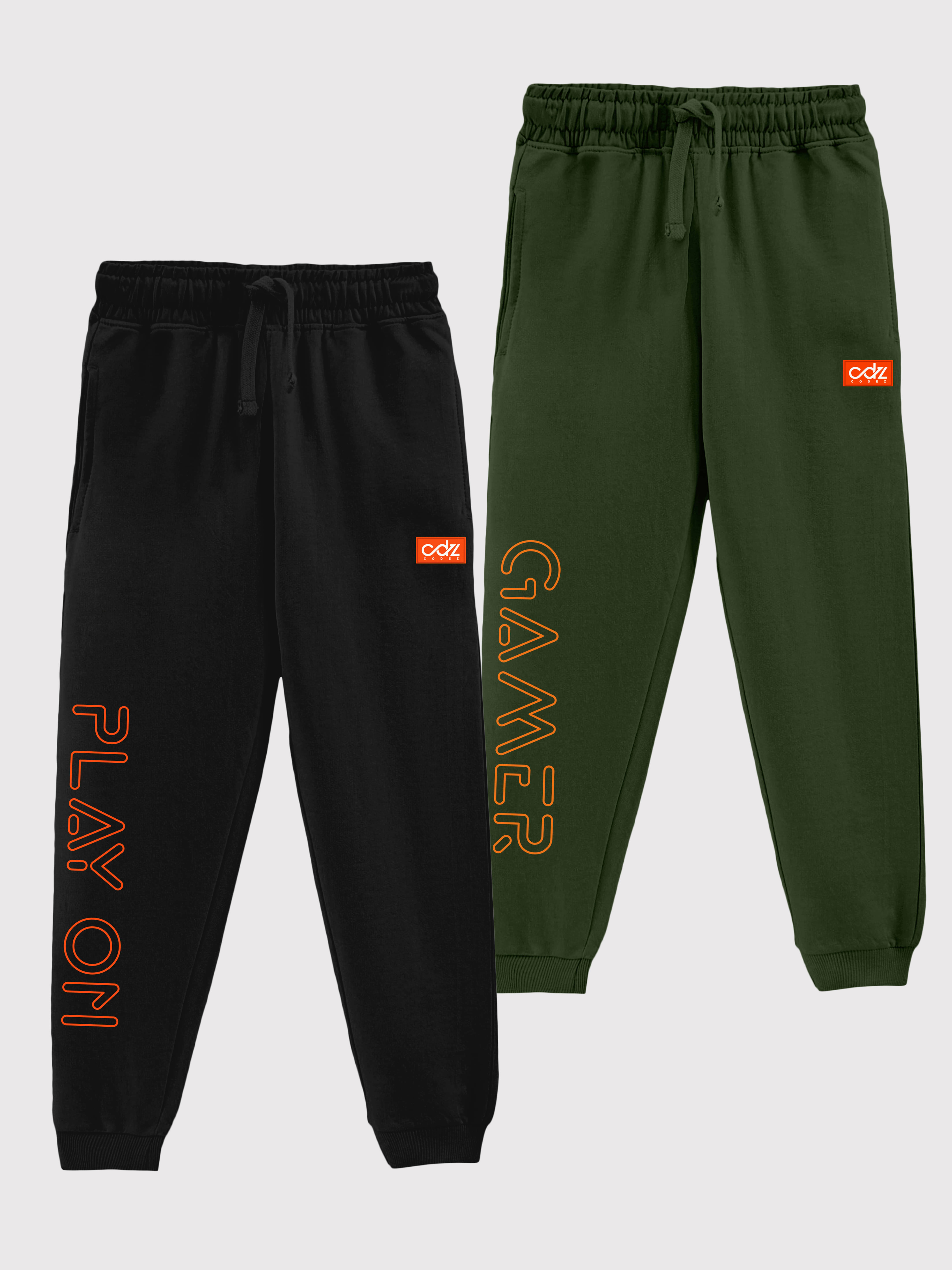     			CODEZ Pack of 2 Boys Cotton Blend Trackpant ( Multi )
