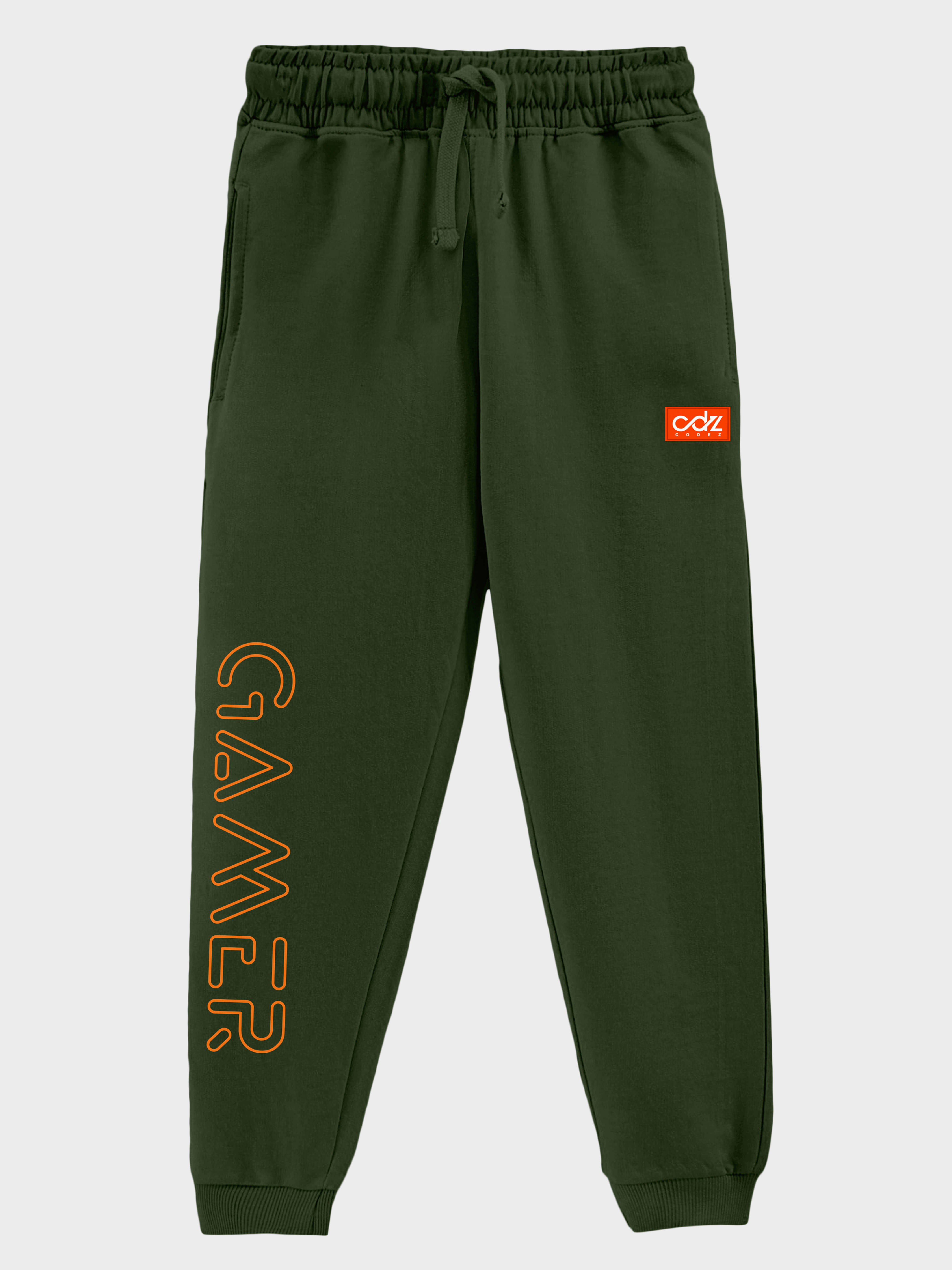     			CODEZ Pack of 1 Boys Cotton Blend Trackpant ( Olive Green )
