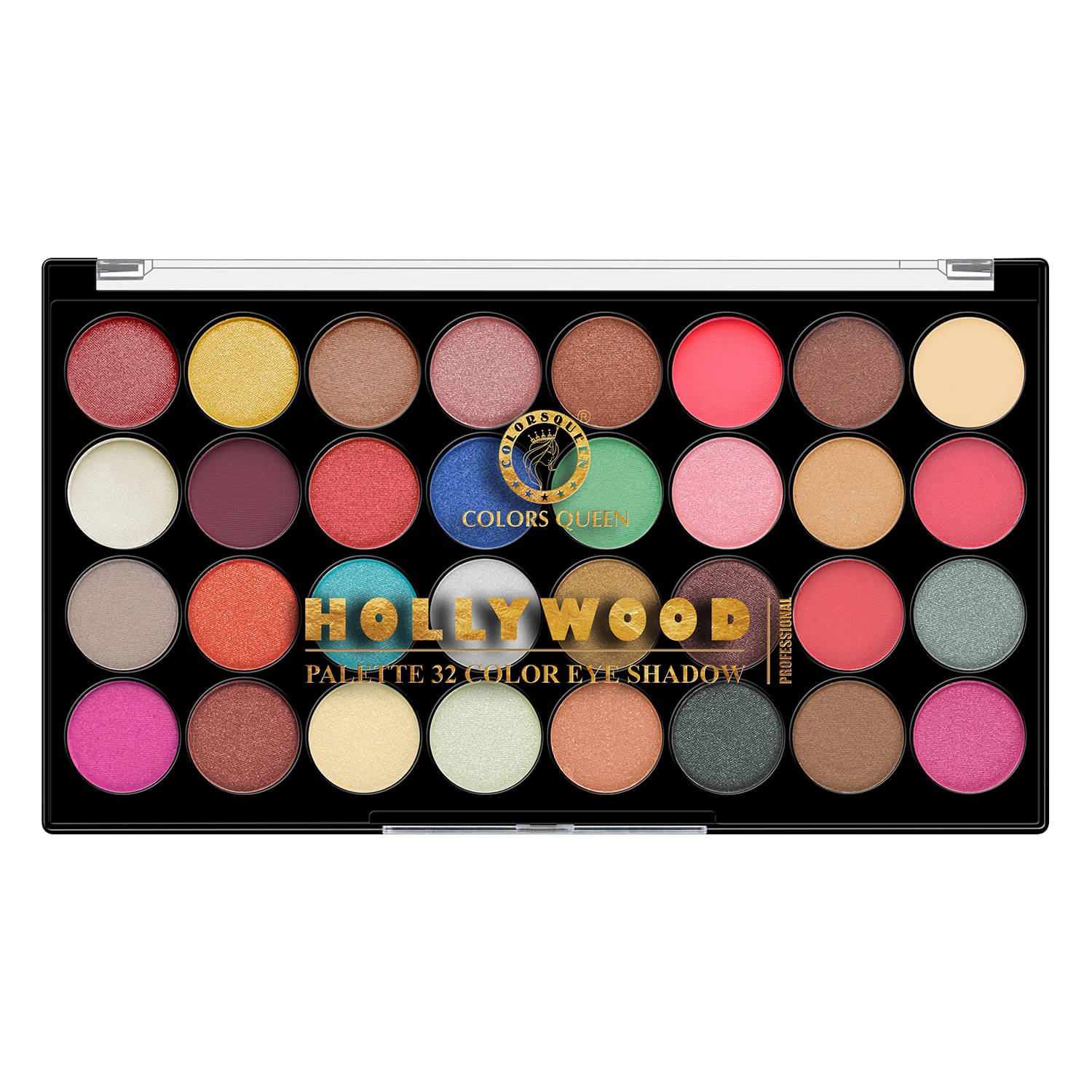 Colors Queen 32 Multicolor Eyeshadow Palette Matte & Shimmery Shades 34g, Hollywood (Shade - 02) Colors Queen 32 Multicolor Eyeshadow Palette Matte & Shimmery Shades 34g, Hollywood (Shade - 02)