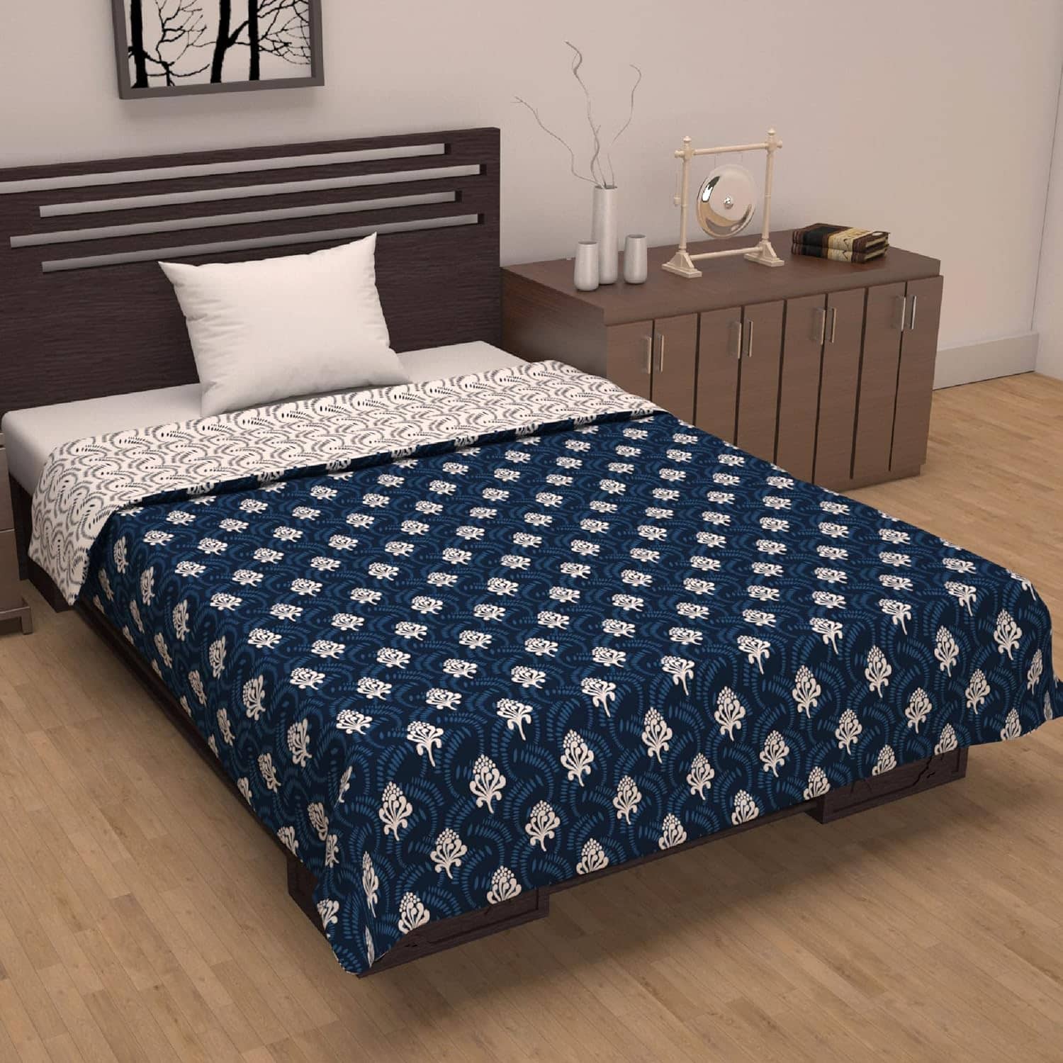 DIVINE CASA Microfiber Printed Single Dohar
