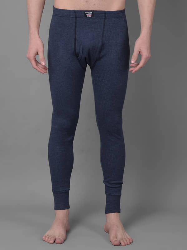 Pack of 1 Dollar White Cotton Blend Men's Thermal Bottoms