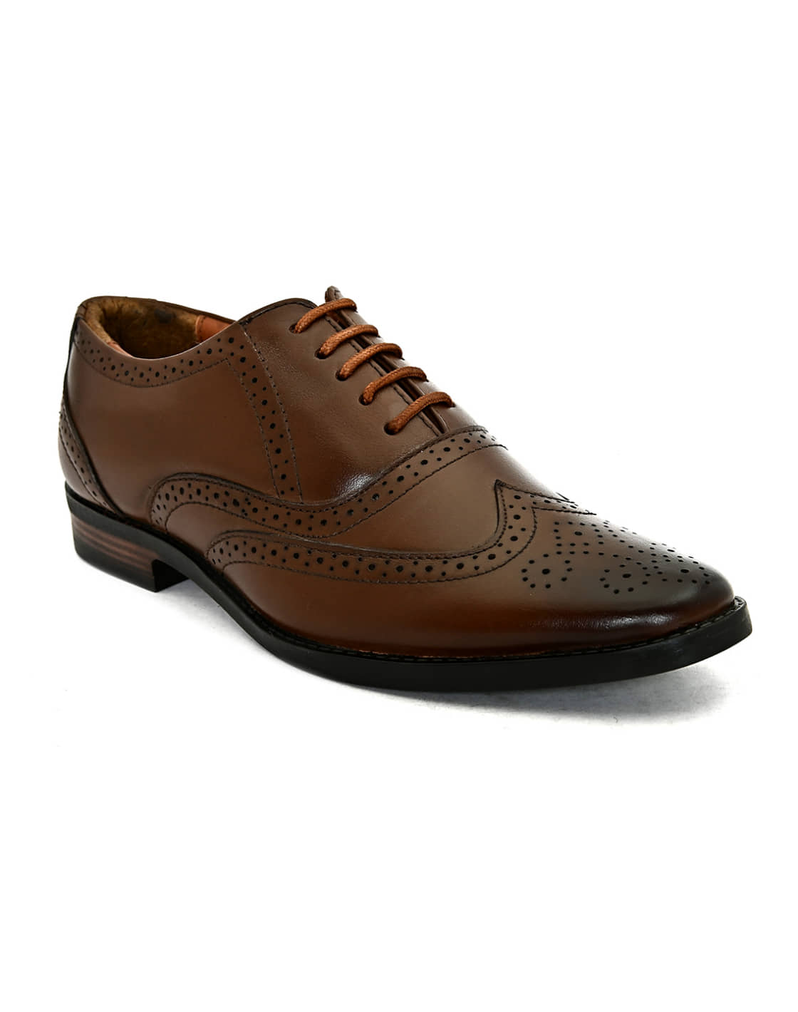 Fashion Victim Brown Men's Brogue Formal Shoes - Formal Shoes | Buy online on ZillyBuy
