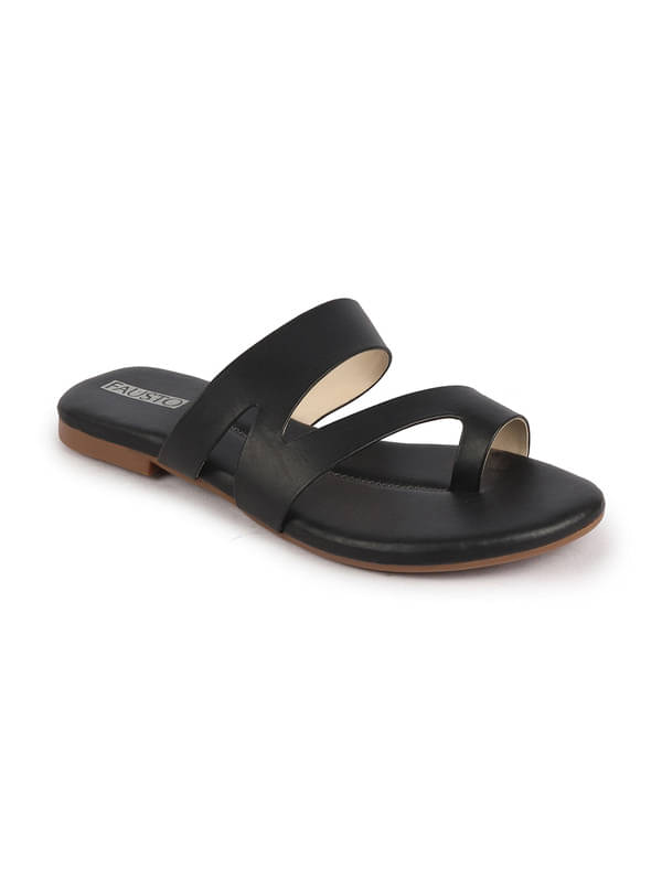     			Fausto Black Women's Flats