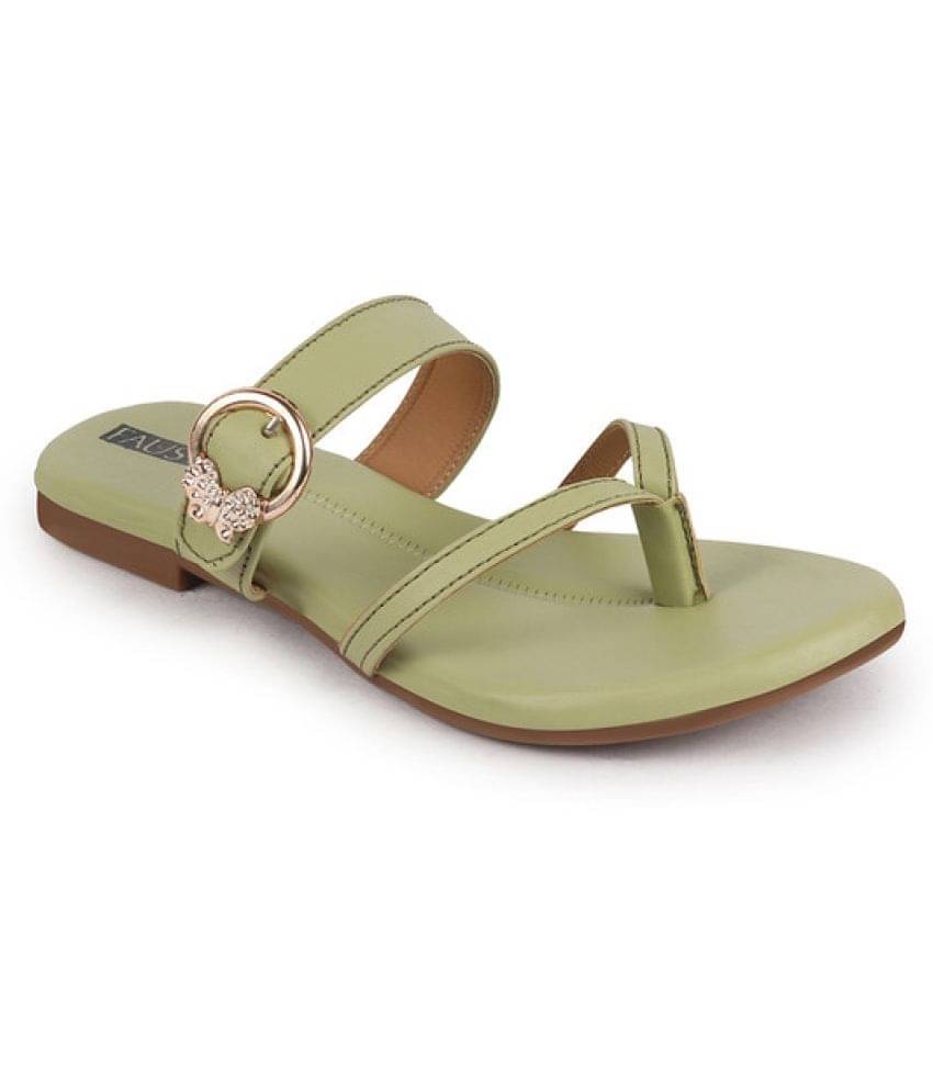     			Fausto Green Women's Flats