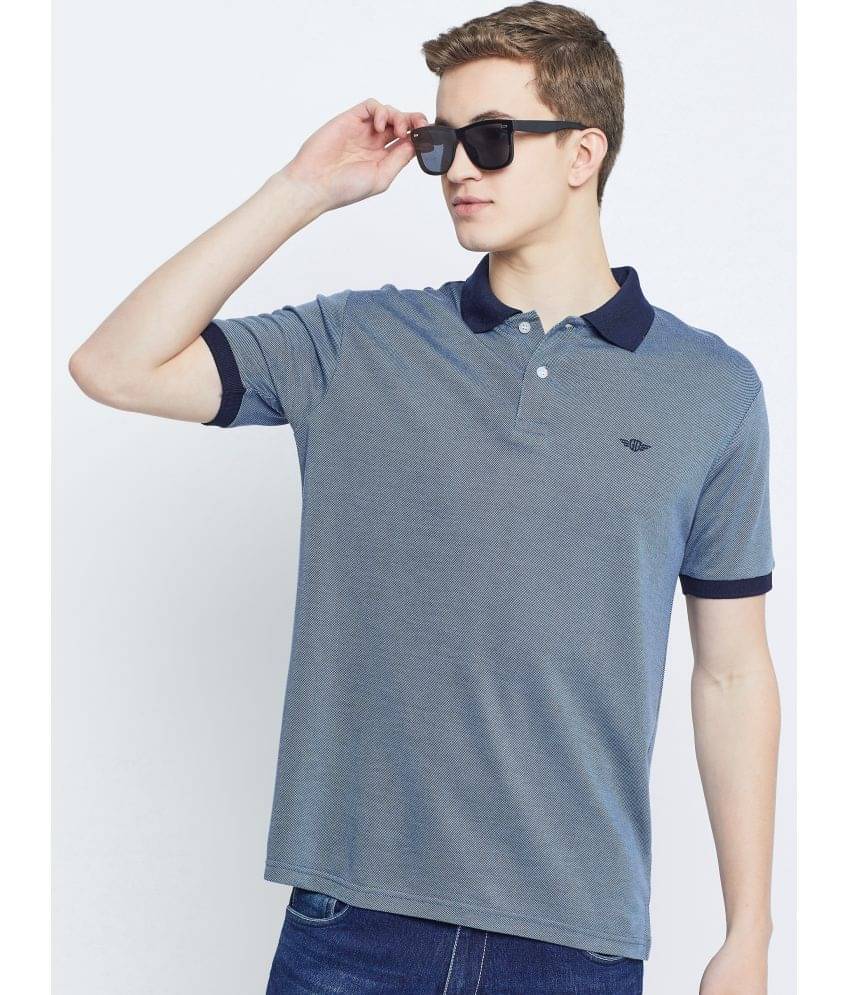 GET GOLF Pack of 1 Cotton Blend Regular Fit Self Design Half Sleeves Men's Polo T Shirt ( Blue ) GET GOLF Pack of 1 Cotton Blend Regular Fit Self Design Half Sleeves Men's Polo T Shirt ( Blue )