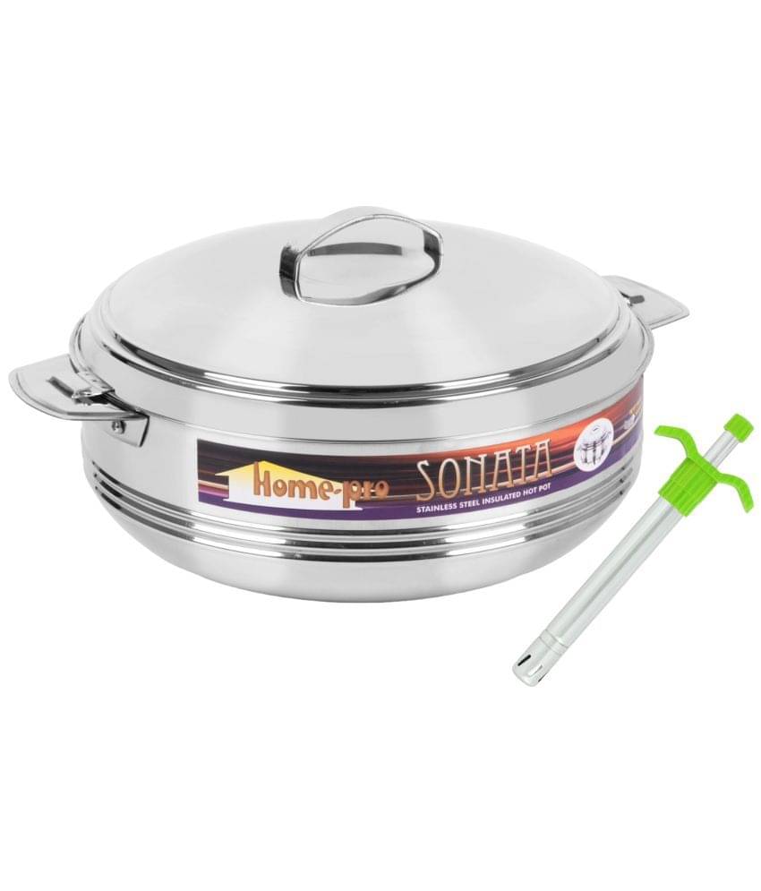     			HomePro Casserole 2500Ml & Lighter Red Multicolor Steel Serve Casserole ( Set of 2 , 2500 mL )