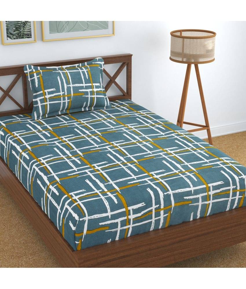 Homefab India Microfiber Single Bedsheet ( Green )     			Homefab India Microfiber Single Bedsheet ( Green )