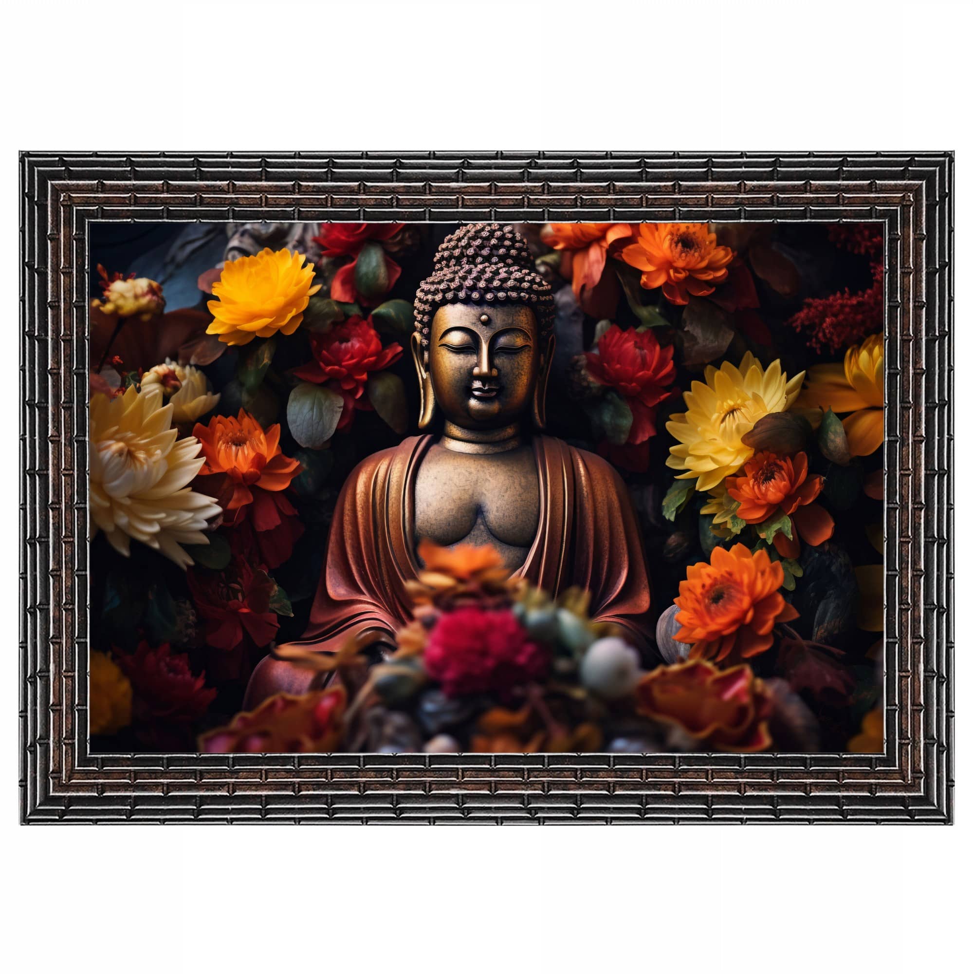 Indianara Abstract Painting With Frame