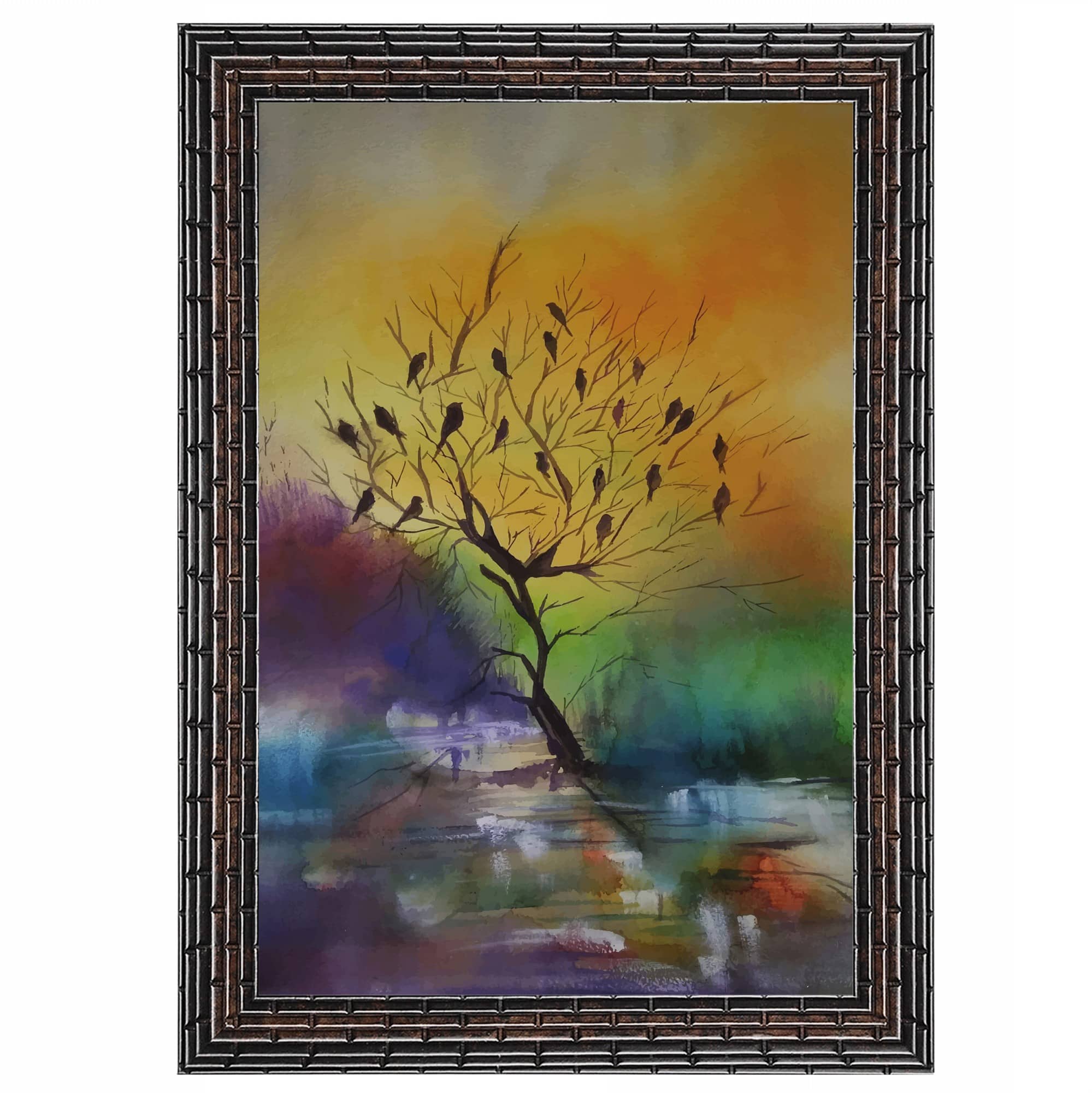 Indianara Abstract Painting With Frame