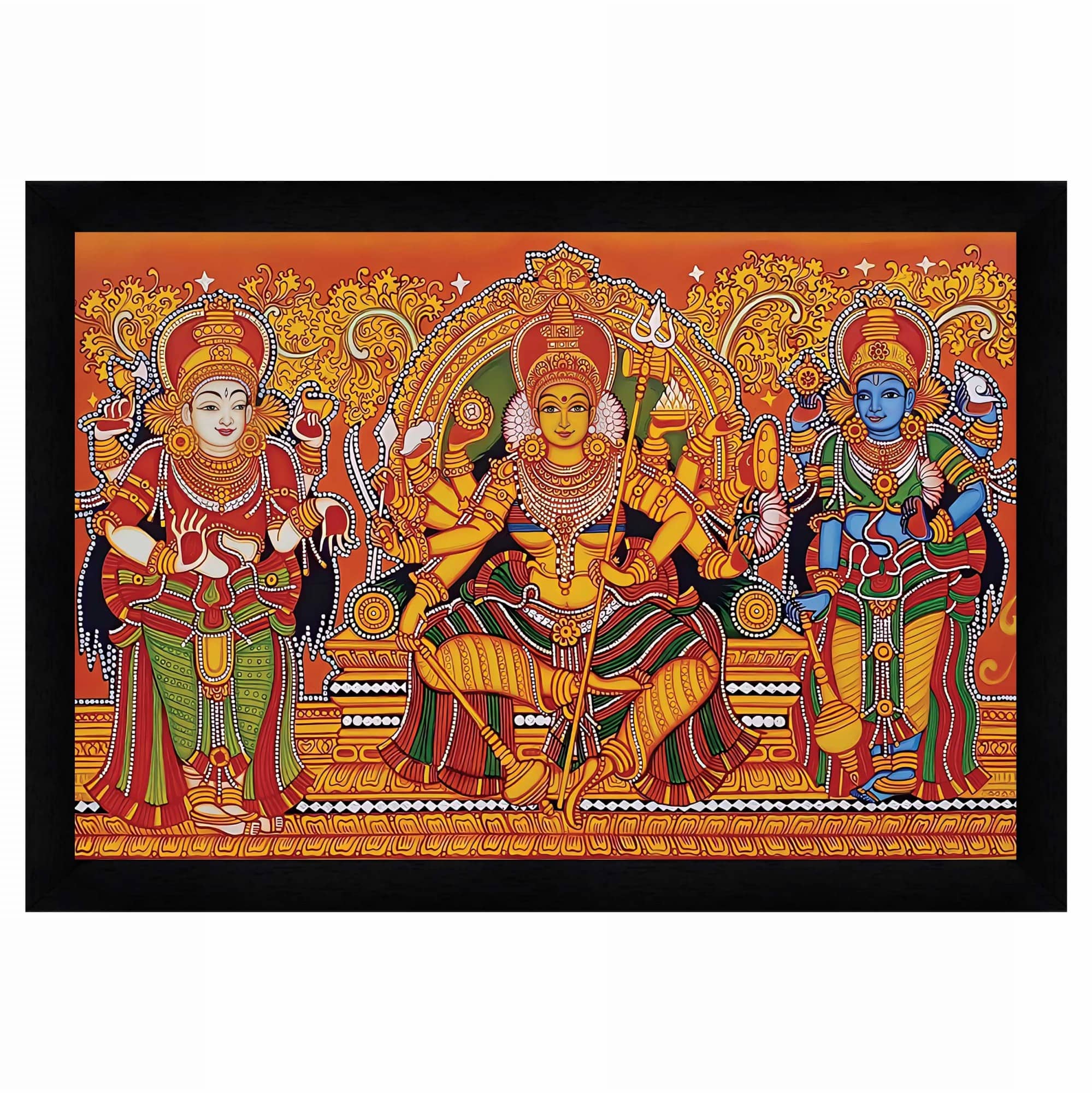 Indianara Abstract Painting With Frame