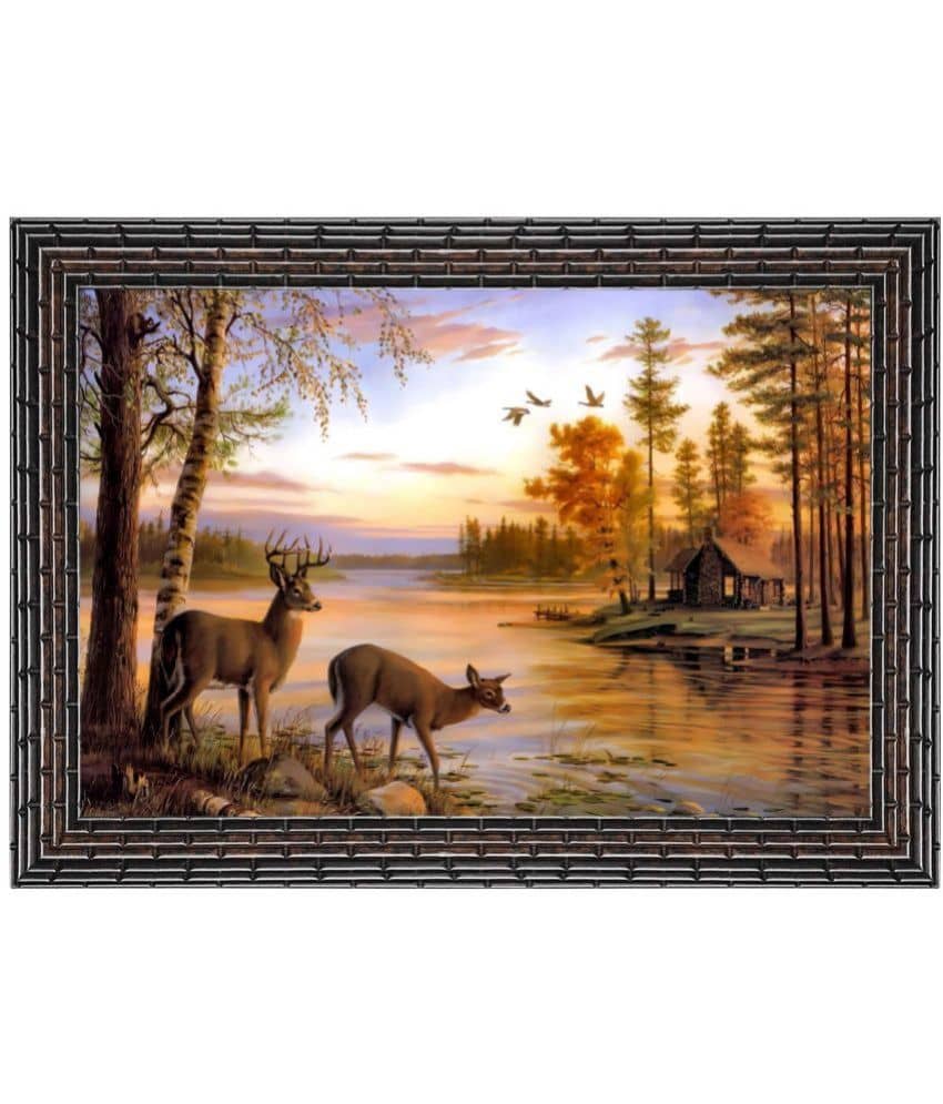 Indianara Animal Painting With Frame