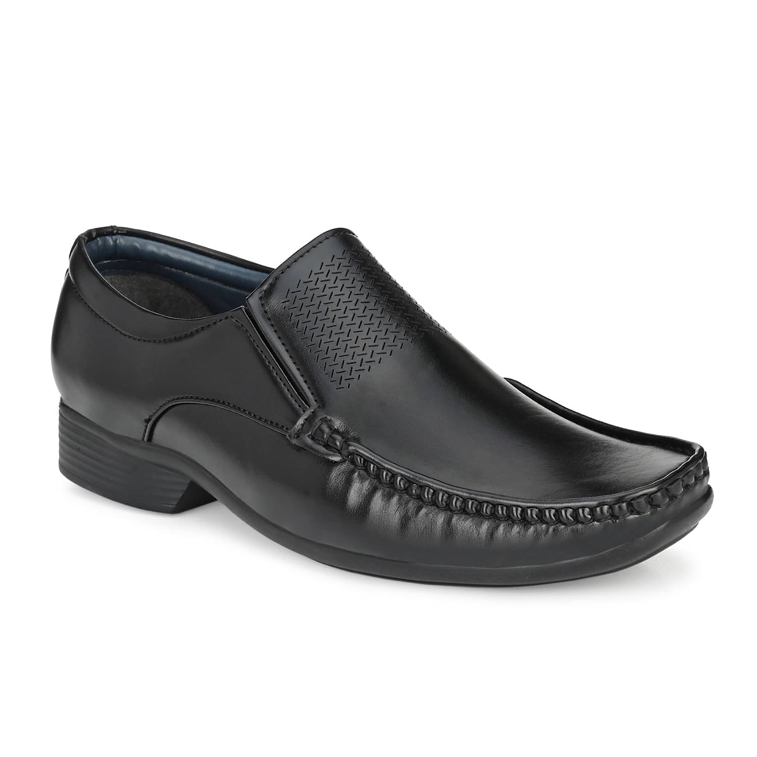     			John Karsun Black Men's Slip On Formal Shoes