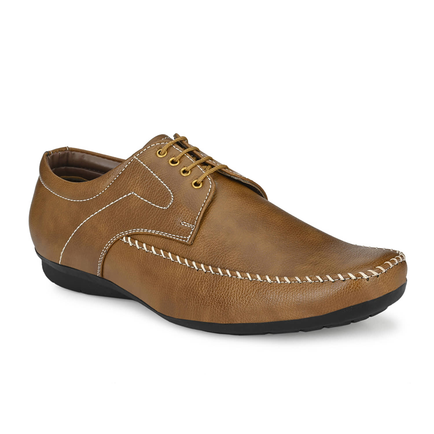 John Karsun Tan Men's Derby Formal Shoes - Formal Shoes | Buy online on ZillyBuy