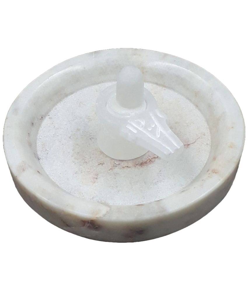    			KRAFT CLOUDS Marble Shivling Idol ( 5 cm )