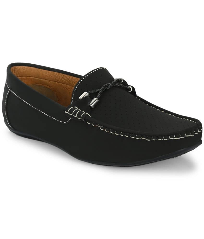 Leeport Black Men's Driving - Formal Shoes | Buy online on ZillyBuy