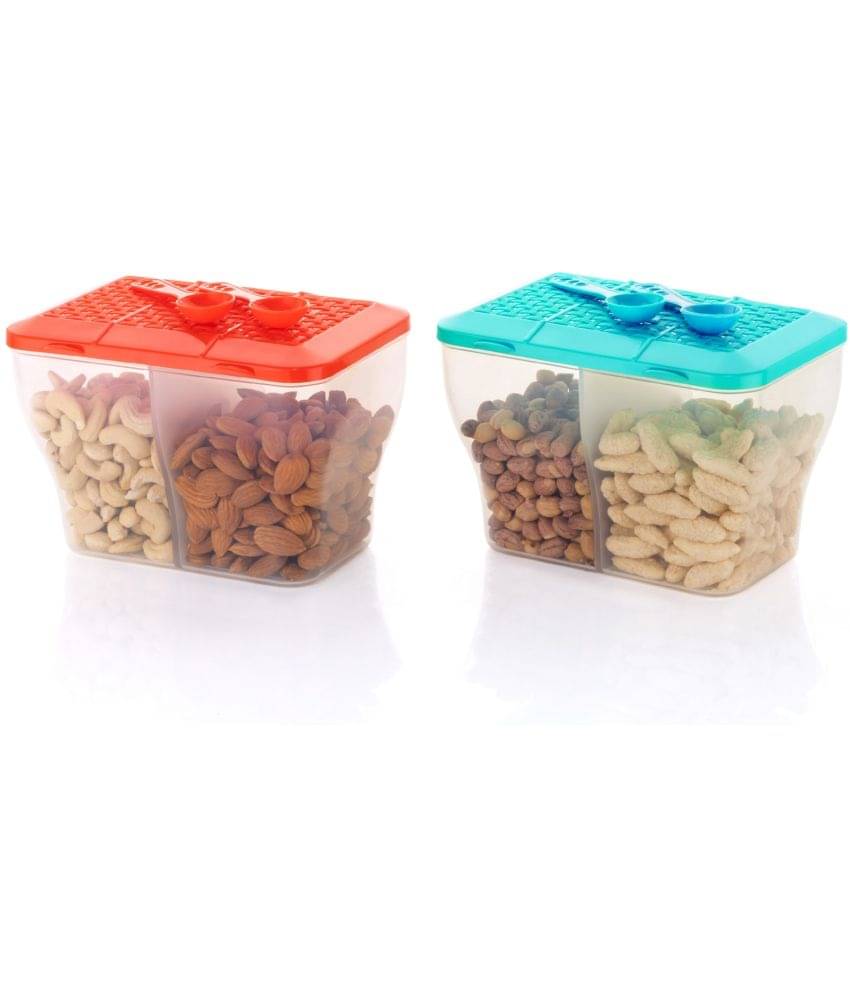     			MAGICSPOON Plastic Multicolor Multi-Purpose Container ( Set of 2 )