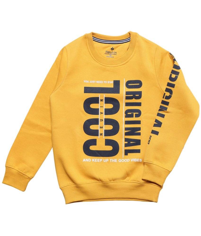     			NEUVIN Pack of 1 Boys Fleece Pullover Sweater ( Yellow )