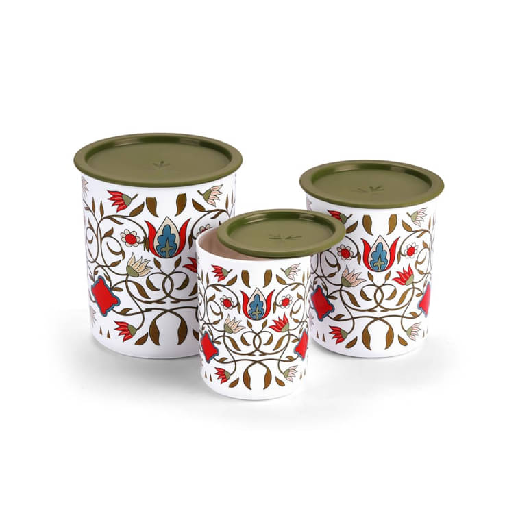    			Oliveware Plastic Green Dal Container ( Set of 3 )