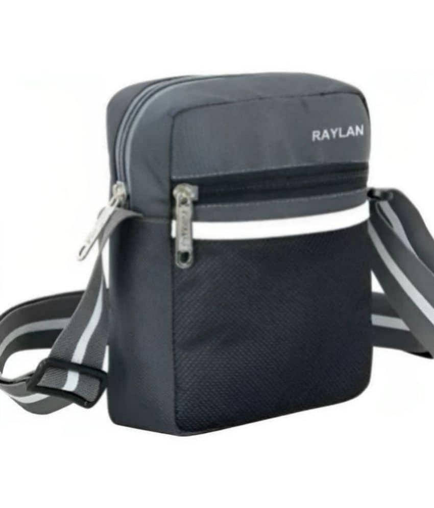 Raylan Grey Solid Messenger Bag - Handbags | Buy online on ZillyBuy