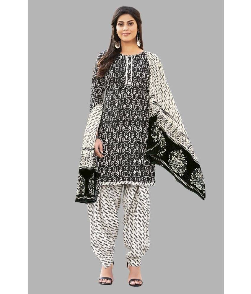 SIMMU Unstitched Cotton Printed Dress Material - Black ( Pack of 1 )     			SIMMU Unstitched Cotton Printed Dress Material - Black ( Pack of 1 )