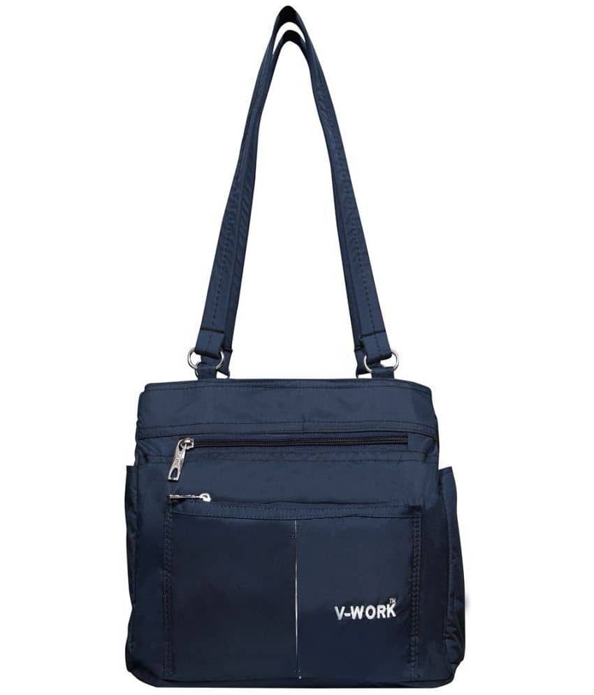 V-WORK BAG Blue Shopping Bags ( 1 Pc )