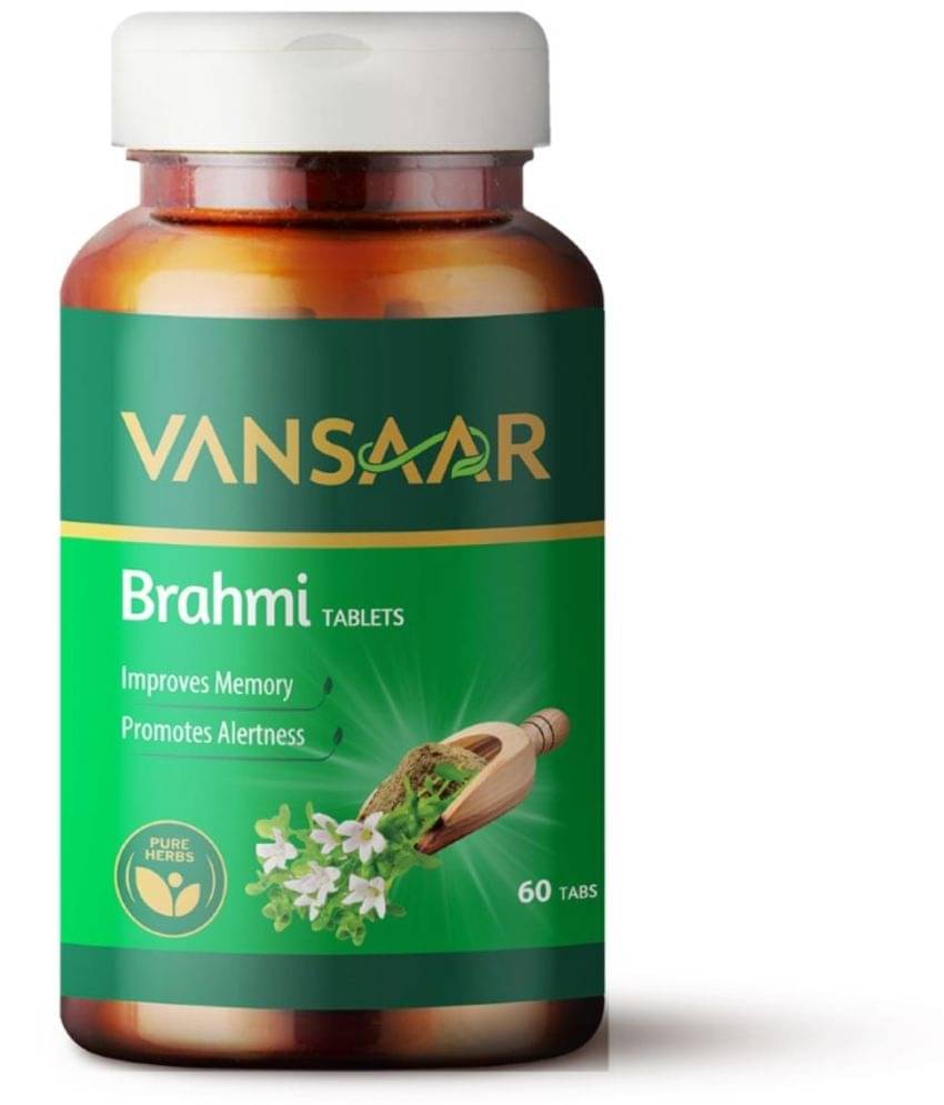 Vansaar Brahmi Tablets , Helps Improve Memory , Made With 100% Pure Brahmi , 60 Tablets Vansaar Brahmi Tablets , Helps Improve Memory , Made With 100% Pure Brahmi , 60 Tablets