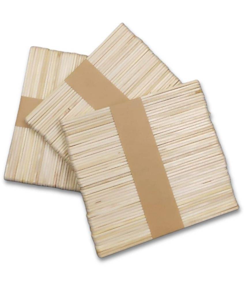    			114mm Wooden Craft Sticks- Ice Cream Sticks for Kids, Popsicle Sticks for DIY Crafts, Hobby Crafts, Project Work, Scrapbooking, (Pack of 150 Pcs)
