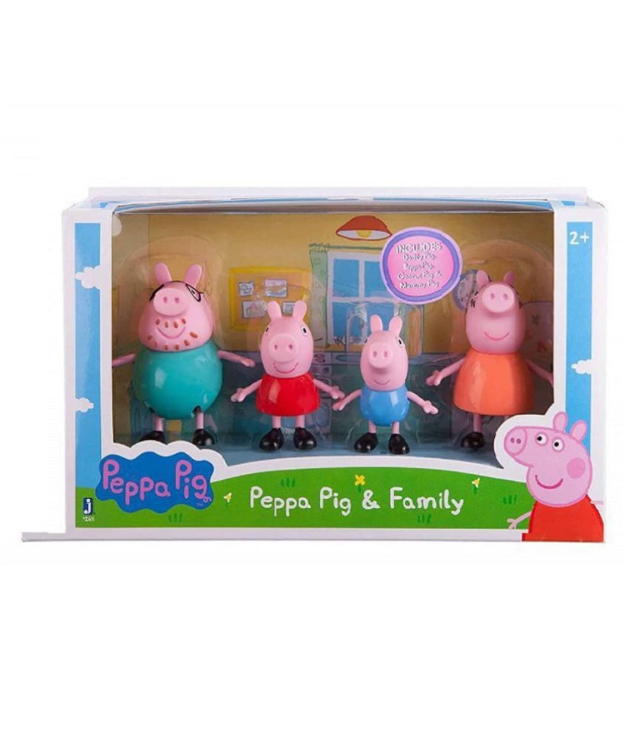 AURAPURO Toys & Gift Gallery Pig Family Toy Set of 4 Pcs. with Pig House Set, Animated Toys for Kids Children for Pretend Play By Ruhani Toys & Gift Gallery