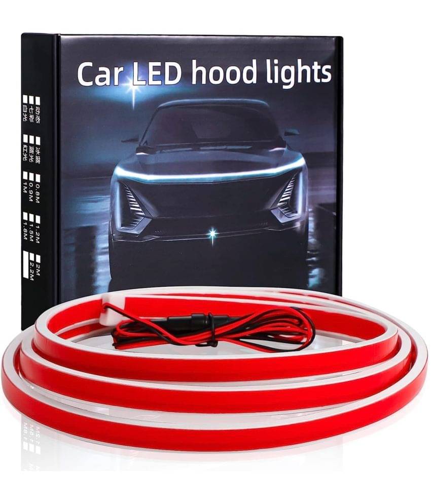 GEEO NEW - Car Hood Light Strip Through-type Auto Modified Headlight Cuttable Decorative Lamp Car Daytime Running Lights GEEO NEW - Car Hood Light Strip Through-type Auto Modified Headlight Cuttable Decorative Lamp Car Daytime Running Lights