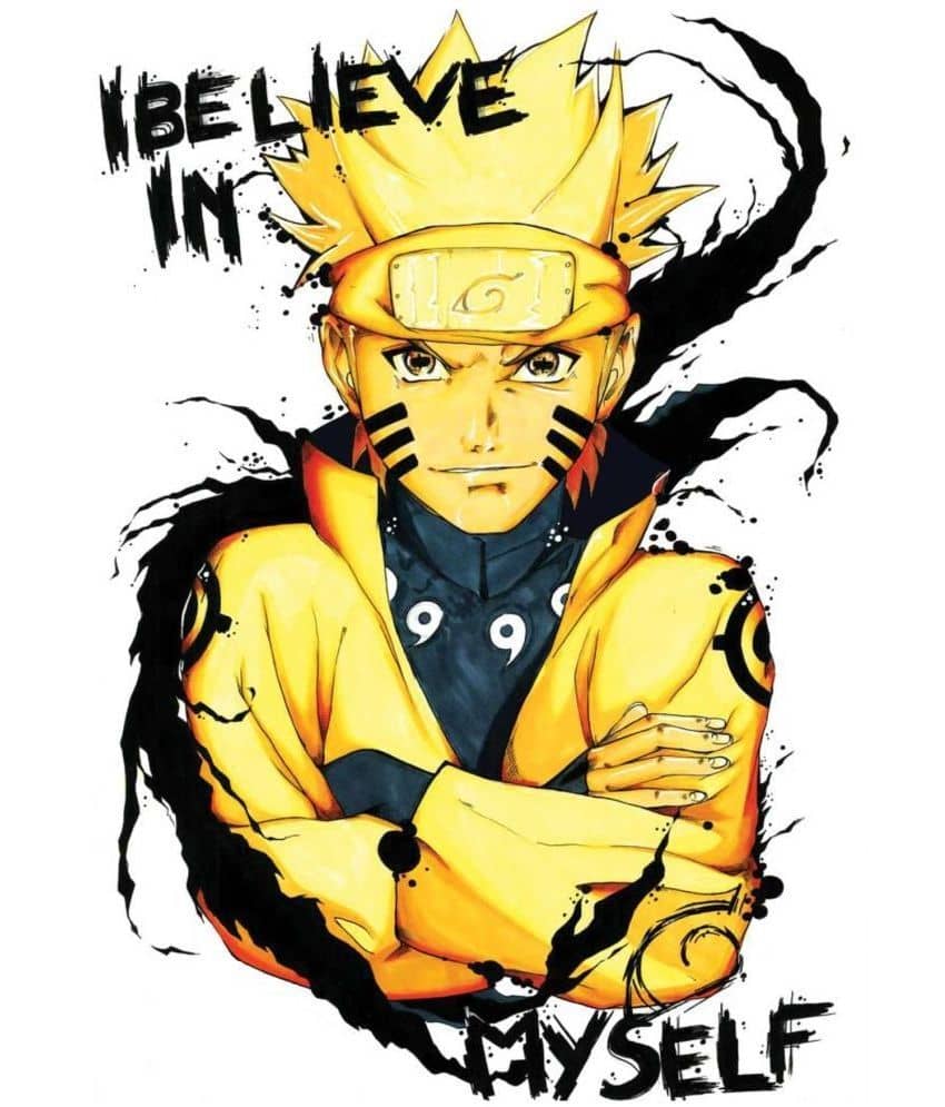 Gatmos Inspirational Quotes poster Of Naruto Uzumaki Paper Wall Poster Without Frame