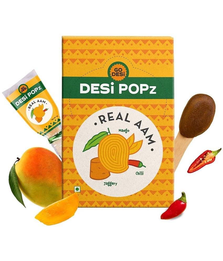     			GO DESi Real Aam, 40 Pieces, Aam Candy, Desi Popz, Lollipops, 320 gm