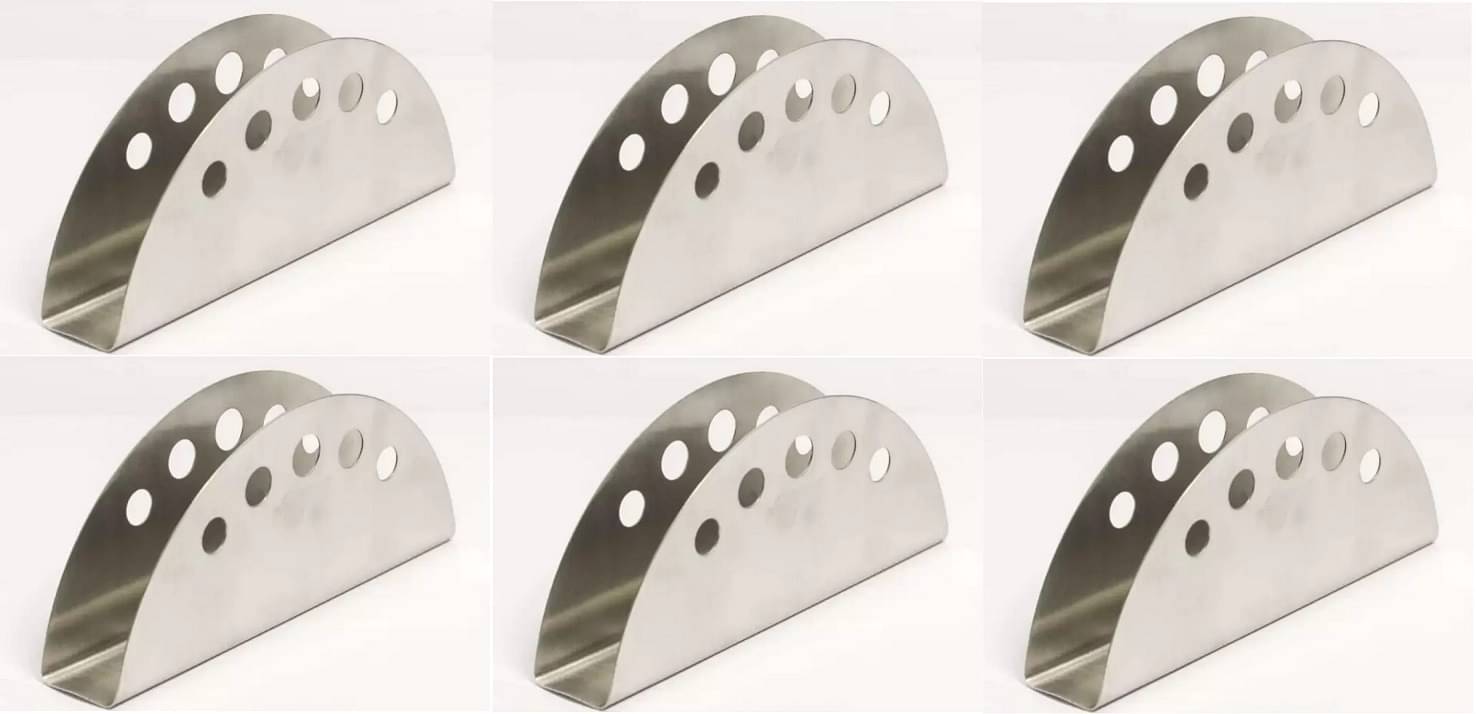     			Dynore Stainless Steel Napkin Holder 6 Pcs