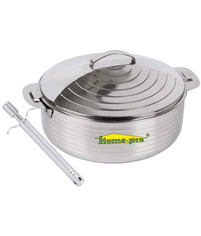     			HomePro Casserole 3500Ml Gas Lighter Silver Steel Serve Casserole ( Set of 2 , 3500 mL )