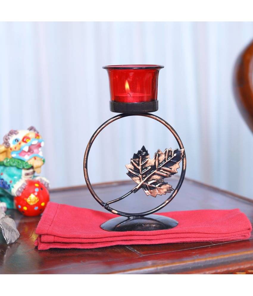     			Hosley Black Table Top Iron Tea Light Holder - Pack of 1