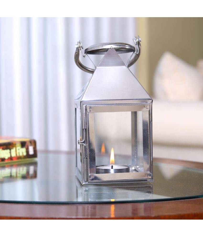 Hosley Silver Table Top Metal Tea Light Holder - Pack of 1 Hosley Silver Table Top Metal Tea Light Holder - Pack of 1