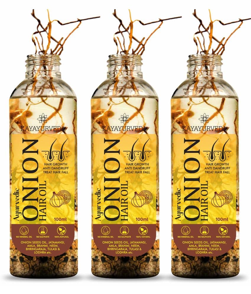 KAYAYURVEDA Hair Growth Onion Oil 300 ml ( Pack of 3 )