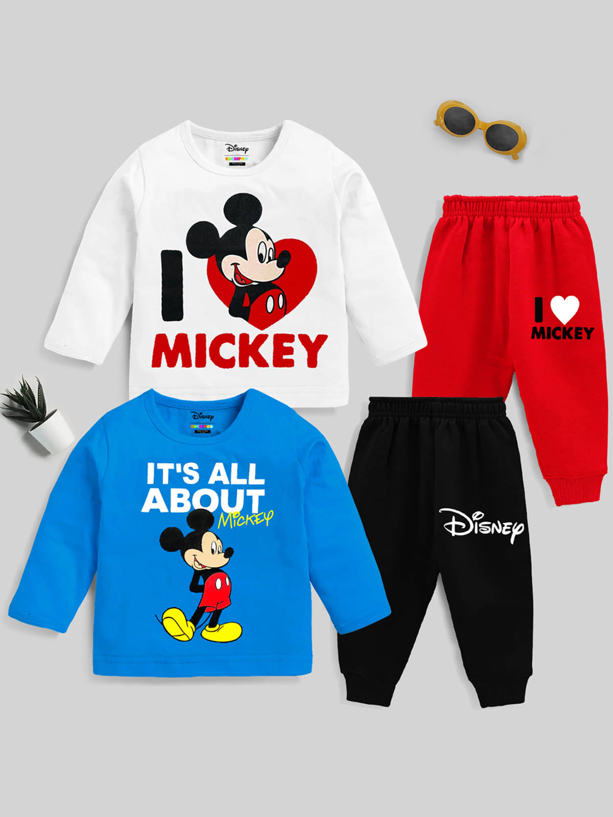 Kuchipoo Pack of 2 Boys Cotton Blend T-Shirt & Trackpants Set ( Multicolor ) Kuchipoo Pack of 2 Boys Cotton Blend T-Shirt & Trackpants Set ( Multicolor )