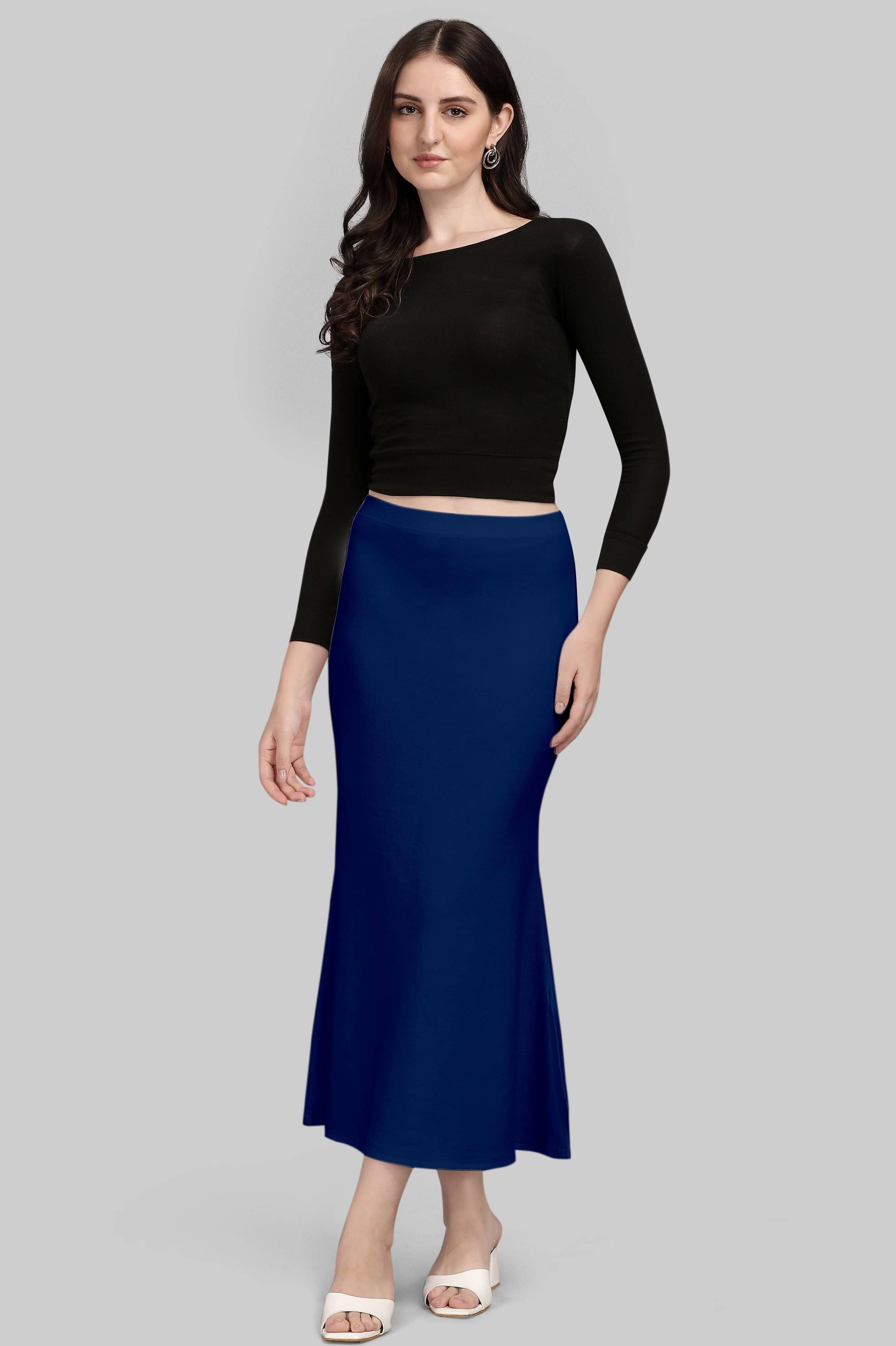 LEELAVATI Lycra Petticoat ( Blue , ) LEELAVATI Lycra Petticoat ( Blue , )