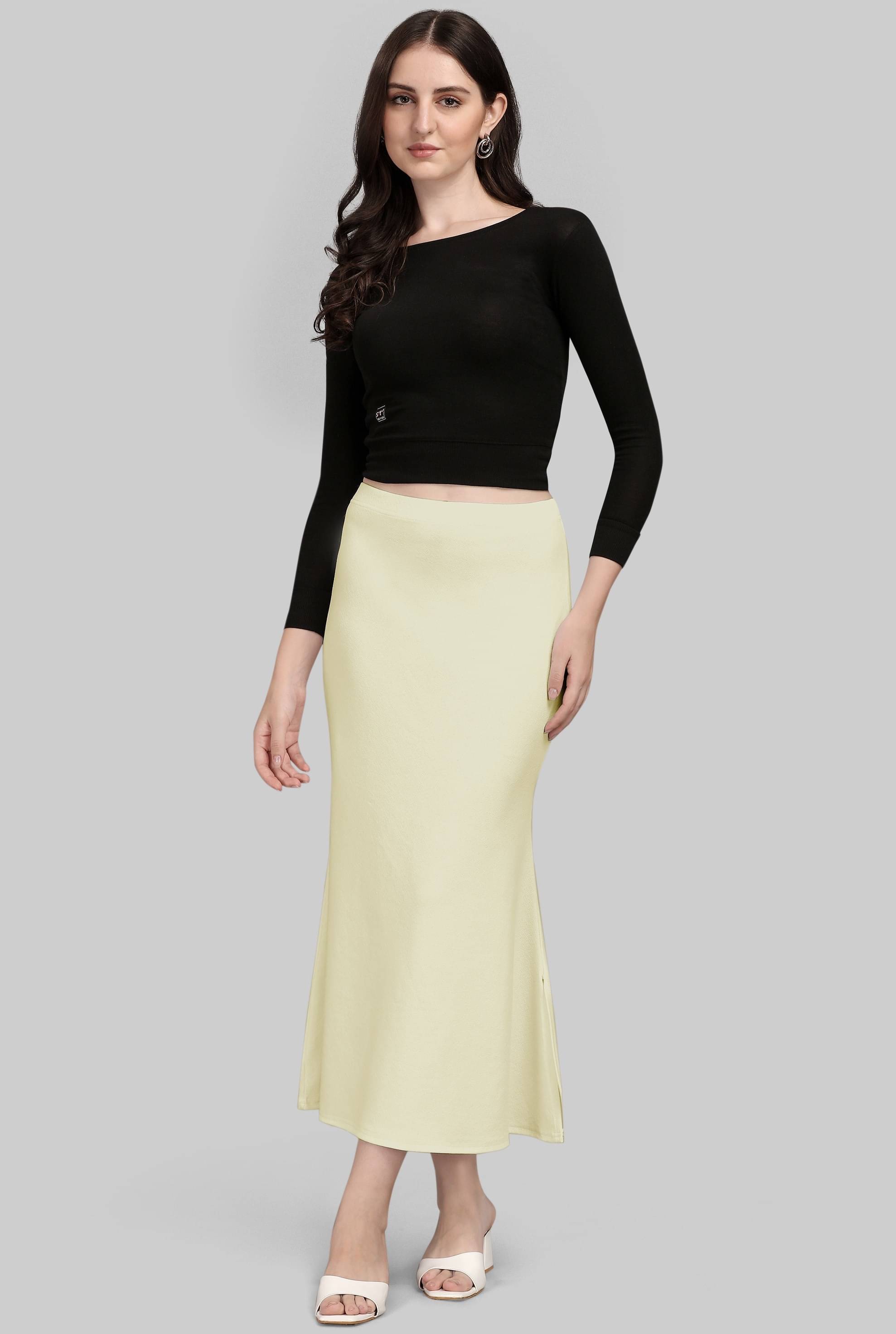 LEELAVATI Lycra Petticoat ( Off White , ) LEELAVATI Lycra Petticoat ( Off White , )