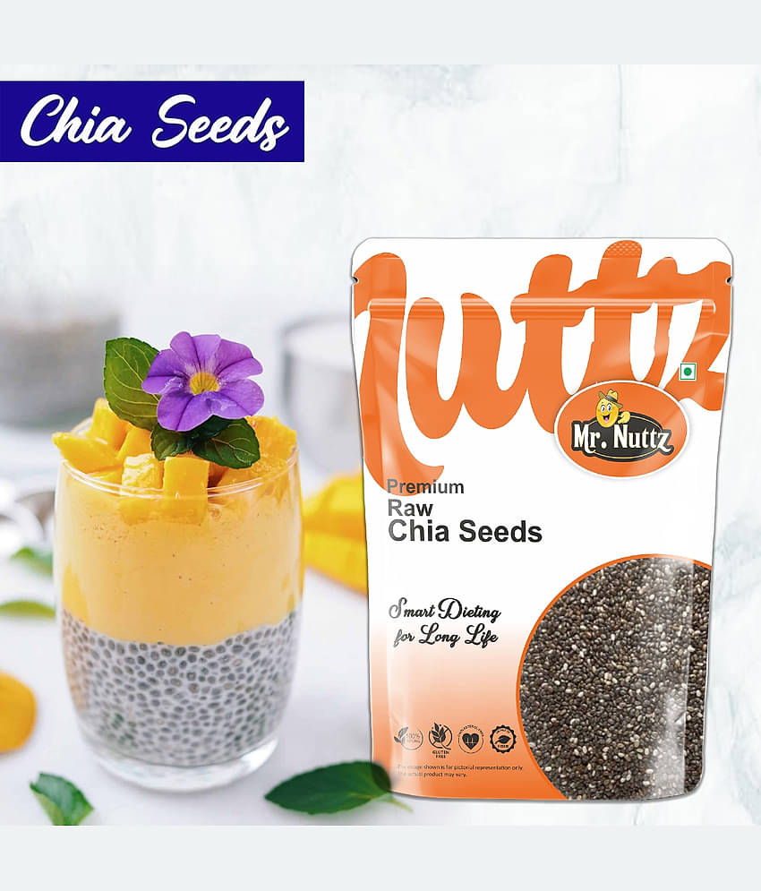 Mr.Nuttz Chia Seeds for weight loss, Omega 3, Zinc & Fiber, Calcium Rich Chia Seed (500 g)
